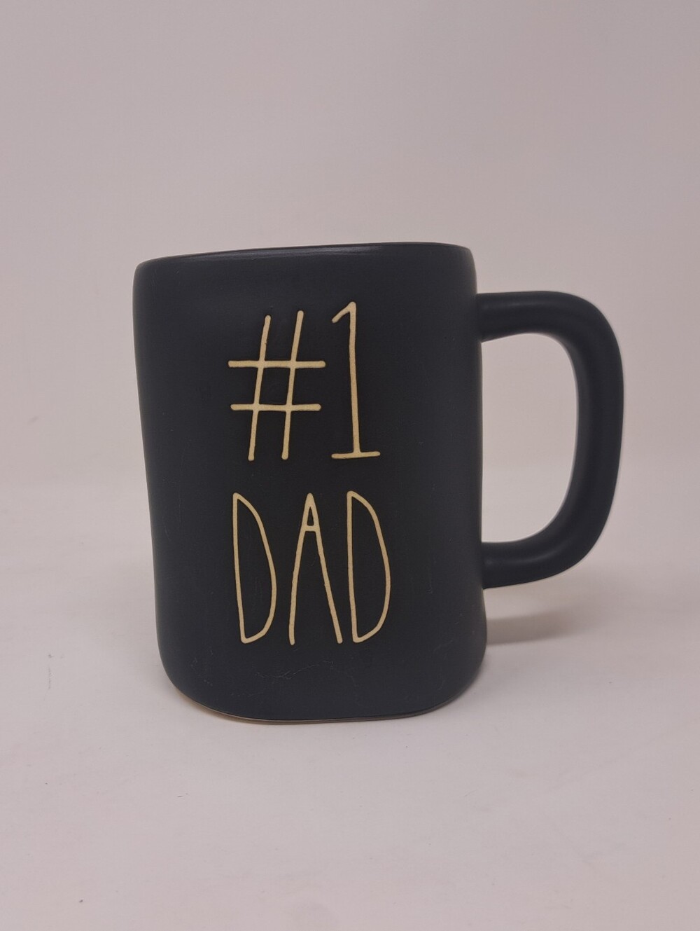 Rae Dunn Mug Artisan Collection Black #1 Dad Coffee Cup Drinkware Gift